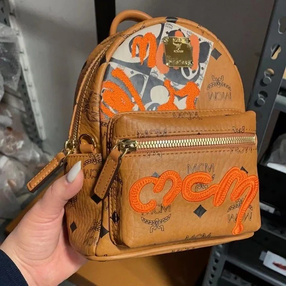 MCM | Bags | Mcm Cognac Color Xmini Backpack Crossbody Bag  display picture 3